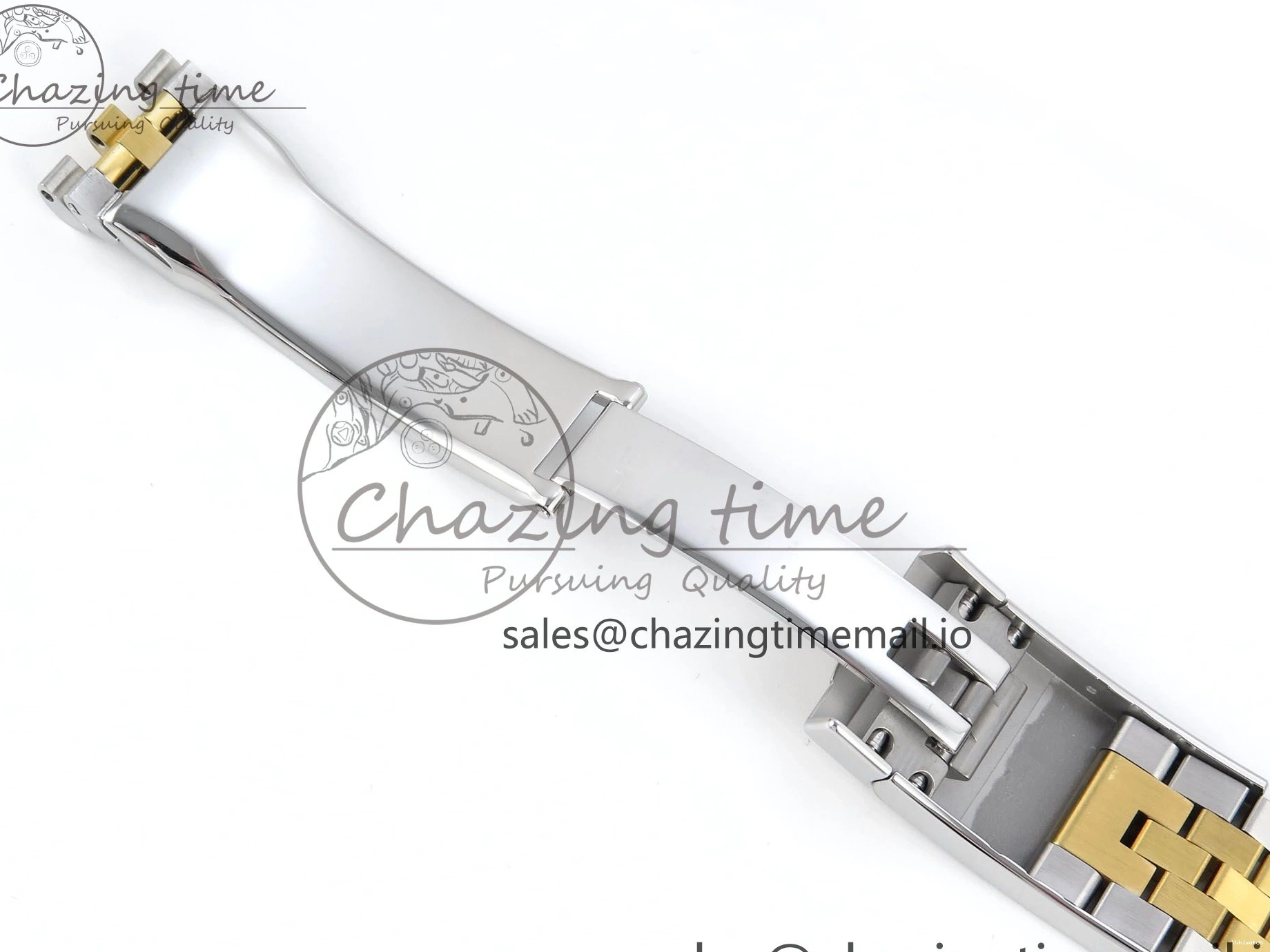 Best Stick YG 126233 EWEF SS on Textured Jubilee A3235 Bracelet 36 Marker YG Edition DateJust Dial 0510